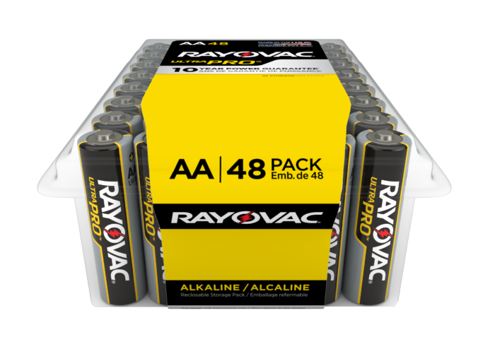 Rayovac Ultra Pro batteries AA 48 ct contractor pack