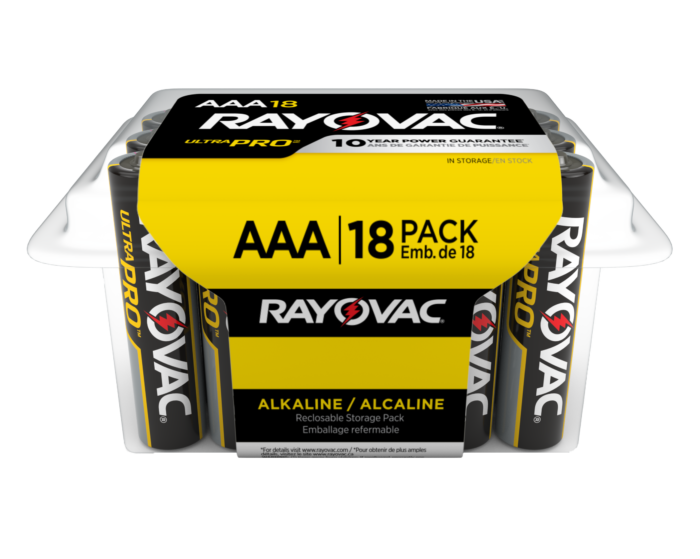 Rayovac Ultra Pro batteries AAA 18 ct contractor pack