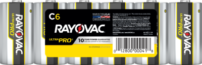 Rayovac Ultra Pro shrink-wrap C batteries