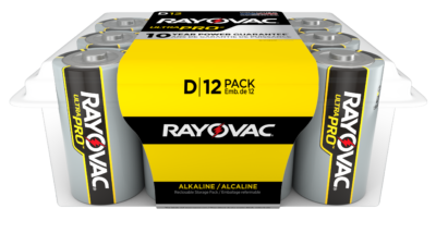 Rayovac Industrial Ultra Pro batteries D 12 ct contractor pack