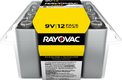 Rayovac Industrial Ultra Pro batteries 9V 12 ct contractor pack