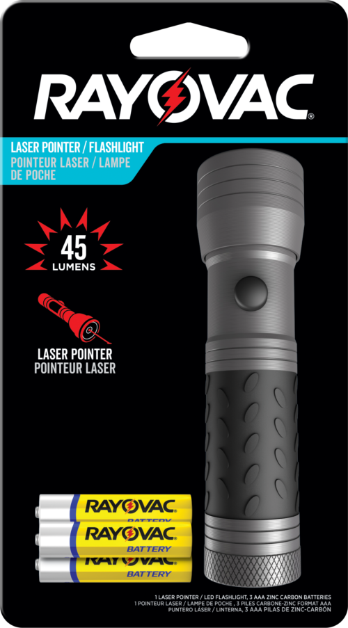 Rayovac Brite Essentials™ 3AAA LED Laser Pointer
